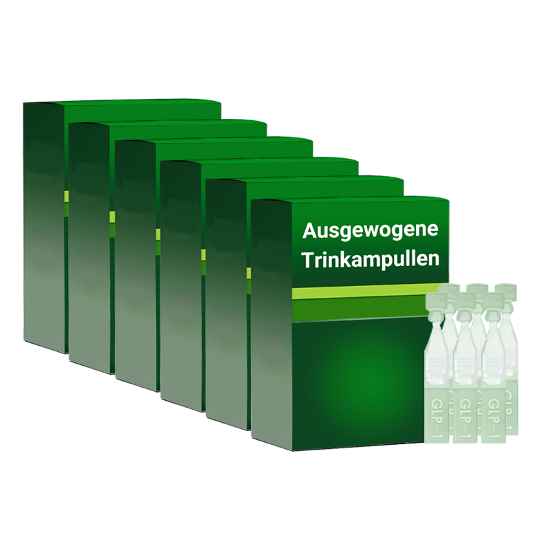 Ausgewogene Trinkampullen