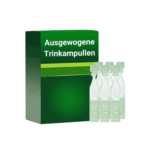 Ausgewogene Trinkampullen