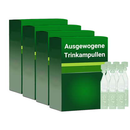 Ausgewogene Trinkampullen