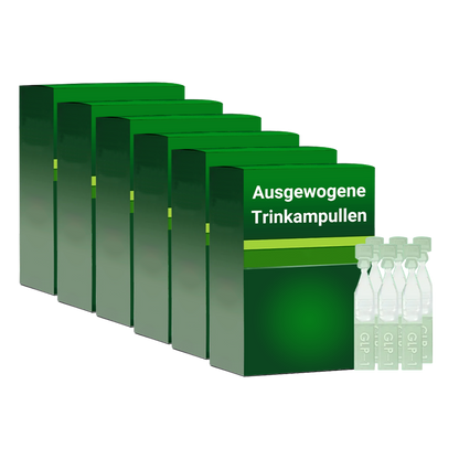 Ausgewogene Trinkampullen