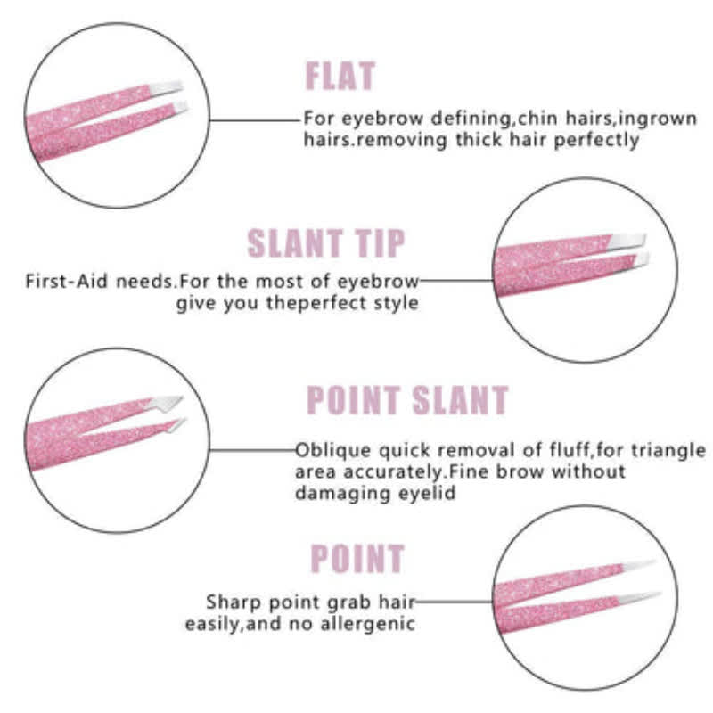 Elycare Präzisions Pinzetten Set